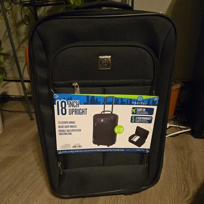Protege Pilot Case 18" Softside Carry-on Luggage, Black, New with tags - Image 1 of 4