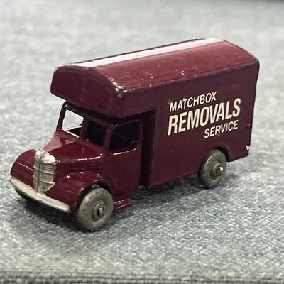 1956 Matchbox Lesney #17-A Bedford Removal Services Van maroon no number cast - Image 1 of 4