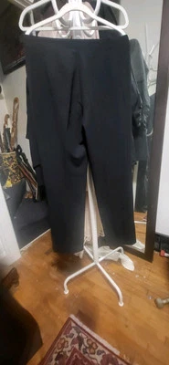 Pantalones SHAMASK Bergdorf Goodman Nuevos con Etiquetas $750 Negro Seda Pierna Ancha y Cintura Elástica 2 Foto 1 de 4