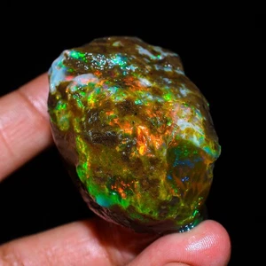 Large Opal Rough 197.5 Carat Natural Ethiopian Oil Opal Raw, Fire Opal Gemstone - Picture 1 of 3
