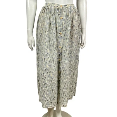 Falda vintage con botones 100 % seda colección Calvin Klein para mujer talla 6 midi Foto 1 de 4