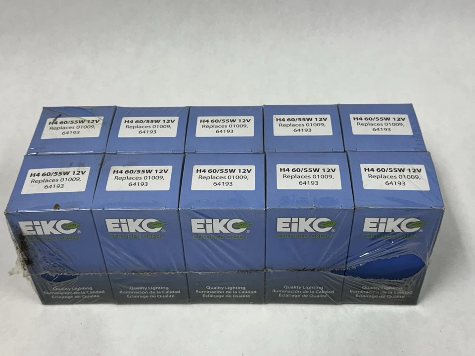 Eiko 64193 Lightbulbs  H4 60/55W 12V, Replaces 01009 Pack of TEN - Image 1 of 1