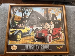 Hershey 2008 AACA Fall Meet Framed Poster Ken Eberts Vintage Car Art Print - Picture 1 of 2