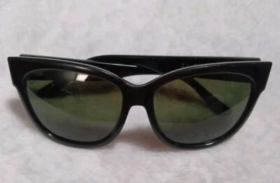 Gafas de sol ELECTRIC Danger Cat de gran tamaño Cateye para mujer negras brillantes Foto 1 de 4