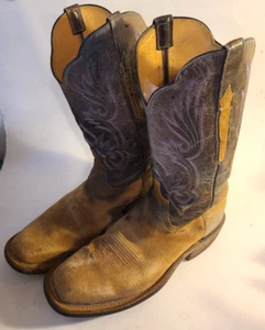 LUCCHESE CZ4501 Cowhide Womens western boots Brown Size 11b and Wide toes - Picture 1 of 9