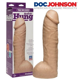 Doc Johnson Vac-U-Lock FirmSkyn Realistic Hung 12" Dildo Fallo Realistico 32 cm - Foto 1 di 4