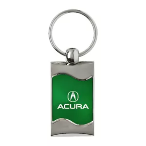 Llavero y llavero Acura - Llavero de metal cepillado hilado onda verde - Imagen 1 de 3