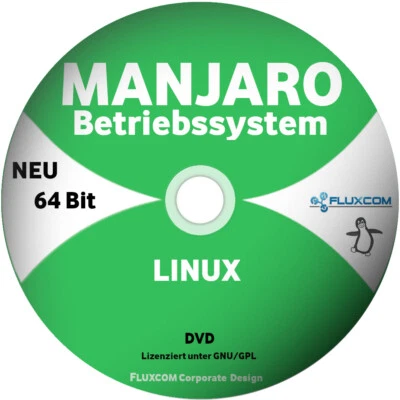 Manjaro 21.2.4 64 Bit DVD, Linux Betriebssystem GNOME KDE Xfce - Bild 1 von 3