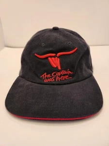 VTG Captain Morgan "The Captain Was Here" Black And Red Baseball Cap - Picture 1 of 11