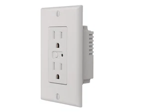 Linear WO15Z-1, Z-Wave Single Wall Outlet 120 VAC, 15A, One Controlled Outlet - Picture 1 of 1