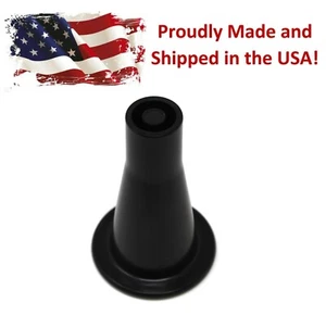 Black Plastic Bed Frame 3-5/8" Tall High Replacement Glide Feet - Set of 4 Glide - Picture 1 of 16