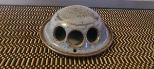Raro vaso con gemme in gres porcellanato lordo metà secolo 1979 Sue gres porcellanato tascabile a 3 fori* - Foto 1 di 5