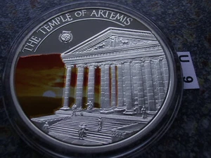 Palau 5 Dollar 2013 World of Wonders Tempel of Artemis silver proof $ coin  - Imagen 1 de 2
