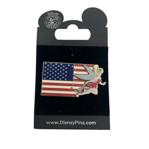 Disney Tinker Bell American Flag Pin Patriotic USA United States Peter Pan - Picture 1 of 9