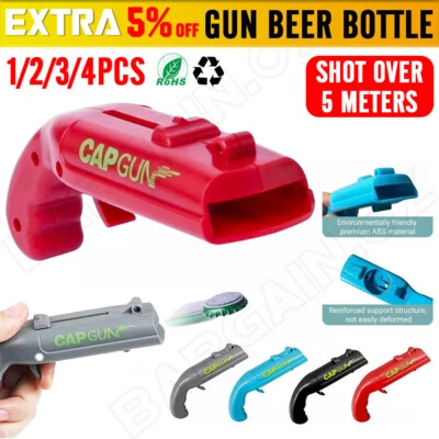 Gun Plastic Beer Bottle Opener Cap Launcher Xmas Party DrinkingGame Top Shooter - image 1 of 4