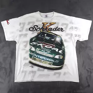 Vintage 90s Nascar Racing Skoal Bandit AOP All Over Print T-Shirt Size 2XL XXL - Picture 1 of 14