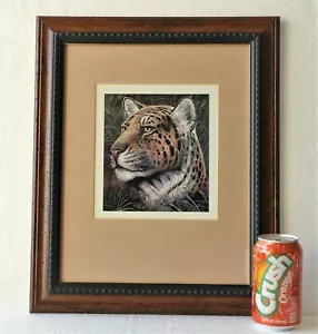 Litografía Ruane Manning Impresión Tigre Mate Imitación Ajenjo Marco Litografía Firmada - Imagen 1 de 7