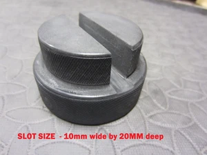Trolley Jack Tool Rubber pad Pinch Weld slot 20mm Deep 10mm jacking Classic Car - Picture 1 of 6