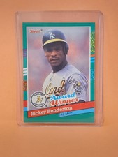 1991 Donruss - Three White Stripes Left Border #761 Rickey Henderson