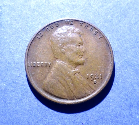 1931-S Lincoln Cent  XF Cover