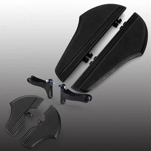 Defiance Pasajero Conductor Suelo Sueloboard Para Harley Road Glide 1980-2023 - Imagen 1 de 11