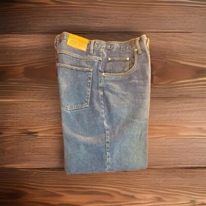 Vintage Moose Creek Flannel lined Blue Denim Jeans W36 X L30 - Picture 1 of 18