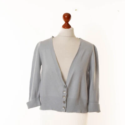 Дамы M & S автограф 100% кашемир кардиган размер Великобритании 16 D 42 13162 - Изображение 1 из 4