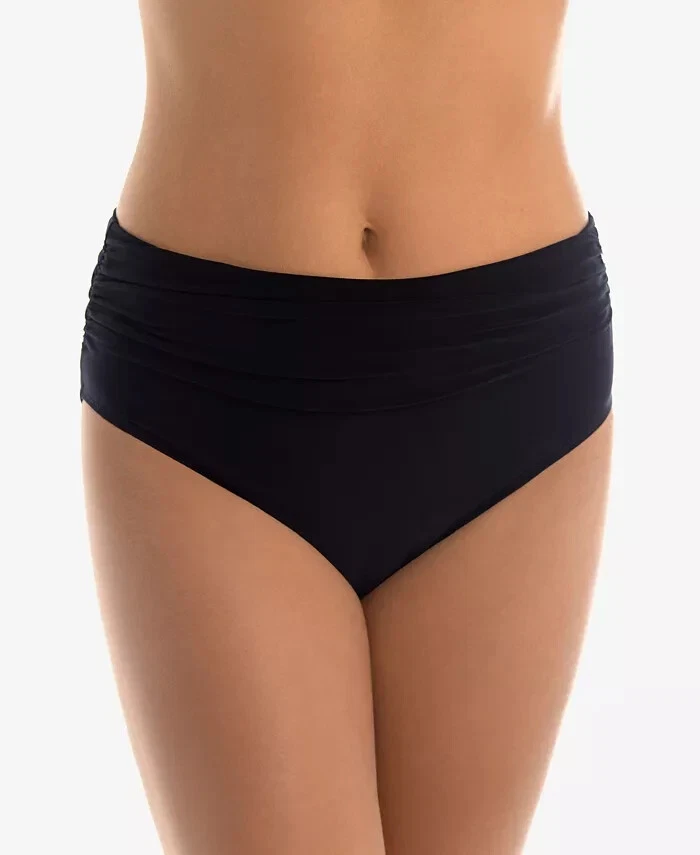 Magicsuit Women's Black Ruched Bikini Bottoms Swimwear 8820 Size 12