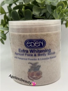 Eden Extra Whitening Apricot Face&Body Scrub With Tamarind Powder &Licorice 💯 - Picture 1 of 3