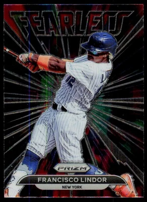 2022 Panini Prizm Francisco Lindor FL-13 Fearless New York Mets - Image 1 of 2