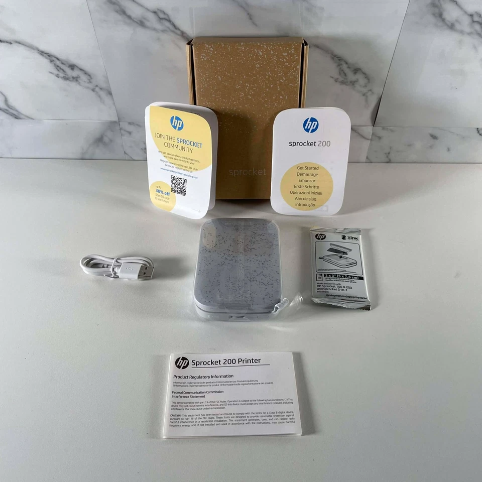 HP Sprocket 200 portable photo printer - Image 1 of 4