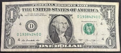 2013 Cleveland $1 Bill April 24th 1938 Birthday/Anniversary Ladder Note - Image 1 of 2