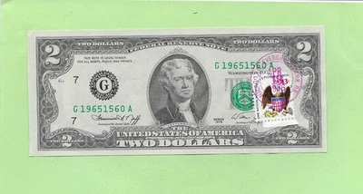 1976 ..UNCIRC $2  G 1965 1560 A .... FIRST DAY ISSUE STAMPED    APRIL 13, 1976 - Image 1 of 2