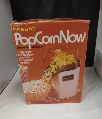 Popper de aire caliente Presto PopCorn Now de colección 0481008 maíz continuo - funciona muy bien Foto 1 de 4