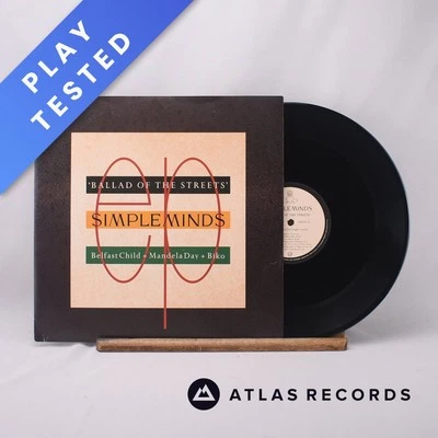 Simple Minds Ballad Of The Streets Townhouse 12" EP Vinyl Record SMXT 3 - EX/EX - Image 1 of 4