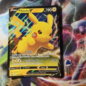Pikachu V - SWSH061 - Pokemon Oversized Jumbo Promo Card NM - Picture 1 of 2