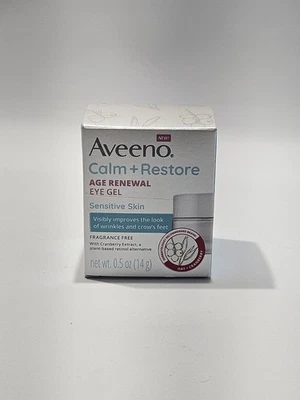 Gel de ojos Aveeno Calm + Restore Age Renewal, piel sensible, sin fragancia 0,5 OZ Foto 1 de 4