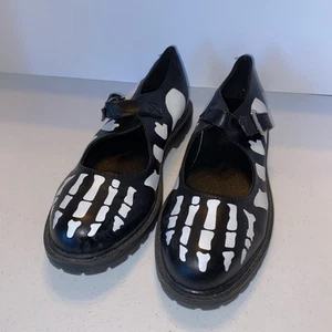 Zapatos Skeleton Mary Jane Talla 11 Skellington Pesadilla Antes de Navidad Hot Topic - Imagen 1 de 7