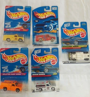 Hot Wheels Rescue Ranger, Splatter Paint,Biohazard,Fire Squad Series, Card #1048 - Image 1 of 3