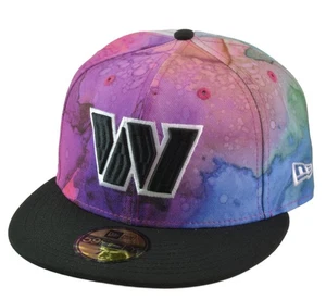 Washington Commanders Tie Dye 59FIFTY Fitted Hat – New Era NFL - Picture 1 of 8