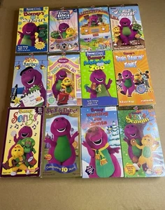 HUGE LOT OF 58 BARNEY The Purple Dinosaur VHS TAPES Sing Rhyming Learning Play - Picture 1 of 6
