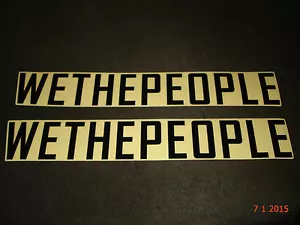 2 AUTÉNTICAS PEGATINAS/CALCOMANÍAS NEGRAS GRANDES WETHEPEOPLE BIKES CO. #9 WTP - Imagen 1 de 1
