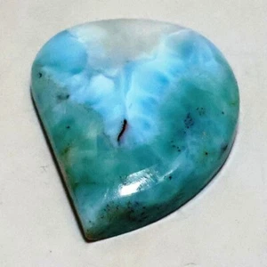 39 Ct 7X22X25 mm 100% Natural Sky Blue Larimar Fancy Cabochon Gemstone CI-441 - Picture 1 of 4