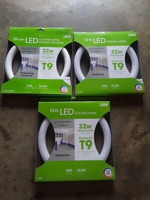 Advertising Clock FEIT ELECTRIC 12 In LED 20 Watt CIRCULAR LAMP T9 REPLACEMENT  - Image 1 of 4