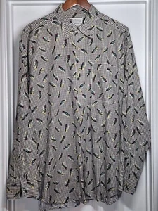 De Colección Columbia Para Hombres L Señuelos de Pesca con Mosca Camisa AOP Manga Larga Bolsillo con Botones - Imagen 1 de 10