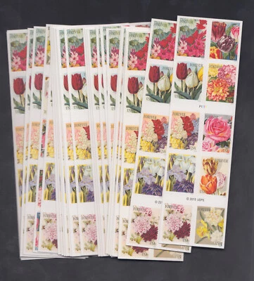 US Stamp #5042-51 Botanical Flowers 25 Genuine Booklets of 10 - Image 1 of 2