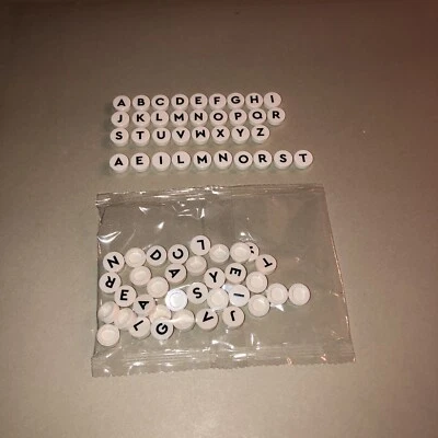 BUY 6 GET 6th FREE Lego Dots 36 1x1 Round Tiles Alphabet Letters Set 41938 41949 - Image 1 of 3