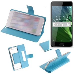 Handyhülle für ACER Liquid Z6 Plus Flip-Cover Case Schutzhülle blau - Bild 1 von 6
