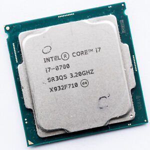 Intel Core i7-8700 SR3QS LGA1151 3.2GHz Six Core Processor 12MB 65W Coffee Lake