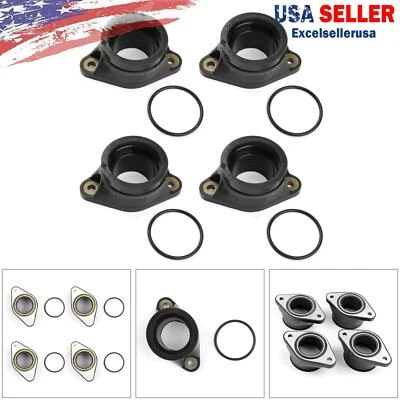 4x Carb Intake Manifold Boots For Suzuki GSXR750 GSX750F Katana 750 1898-1998 US - Image 1 of 4